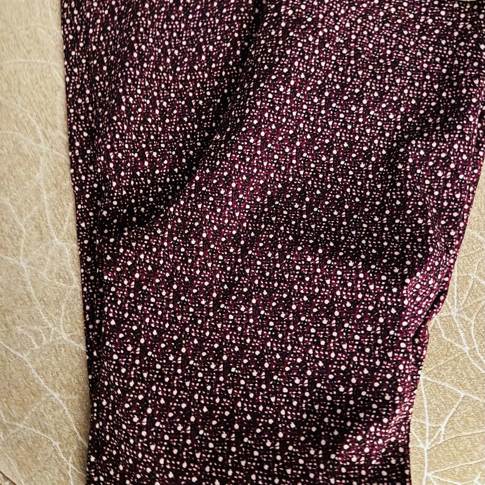 Elegant Black and White Speckled Women's Pants